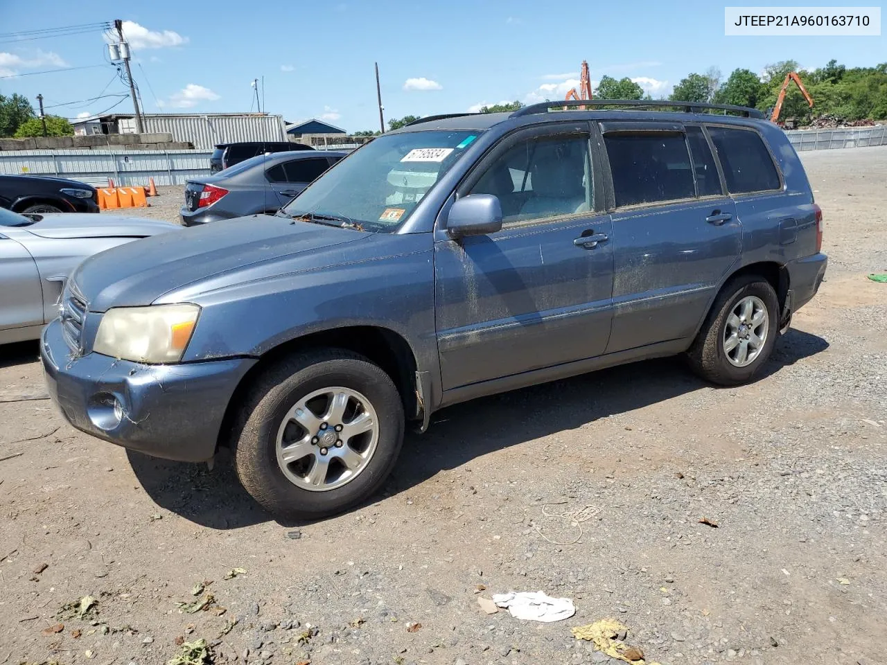 2006 Toyota Highlander Limited VIN: JTEEP21A960163710 Lot: 67195834