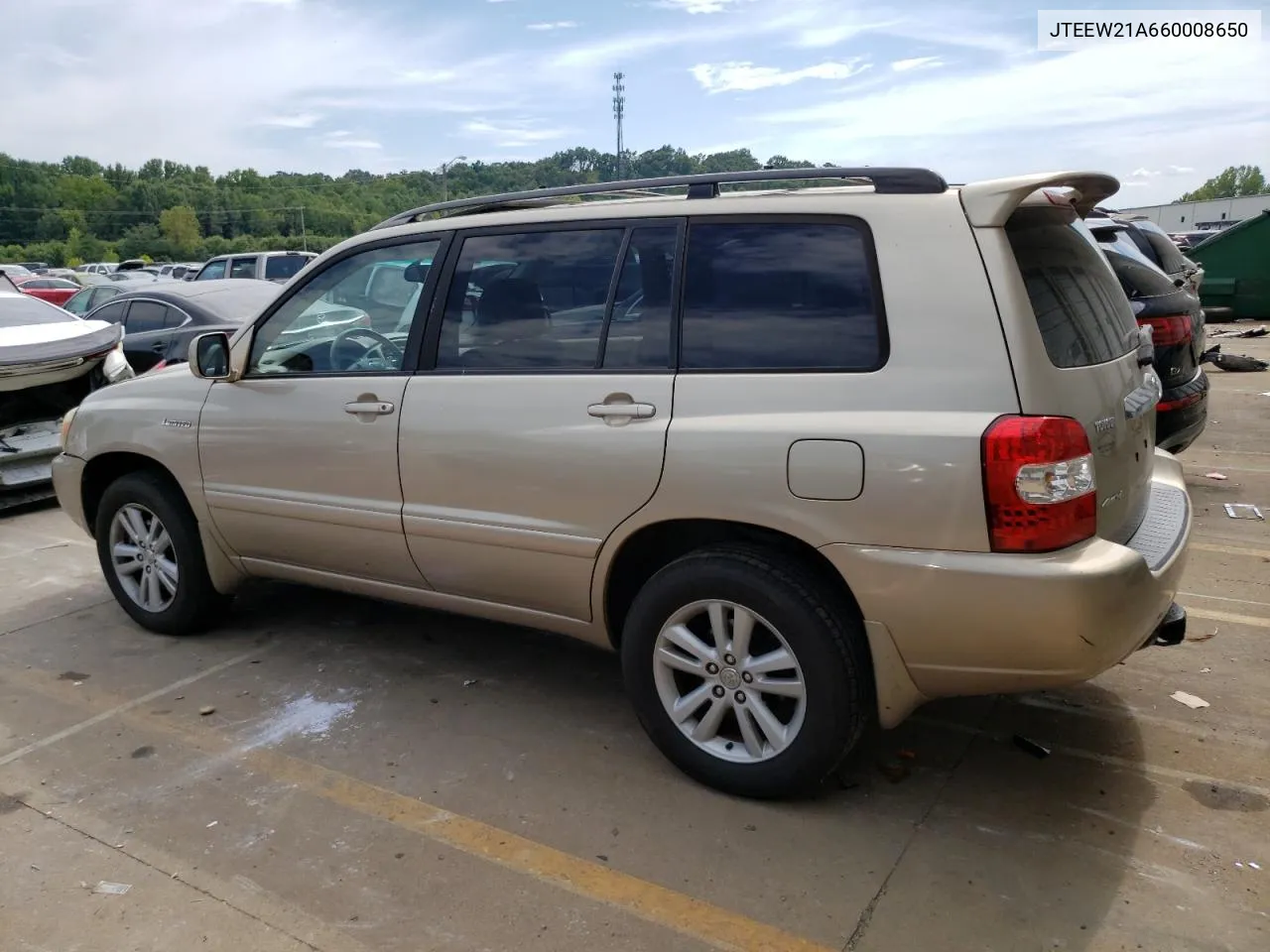 2006 Toyota Highlander Hybrid VIN: JTEEW21A660008650 Lot: 67293684