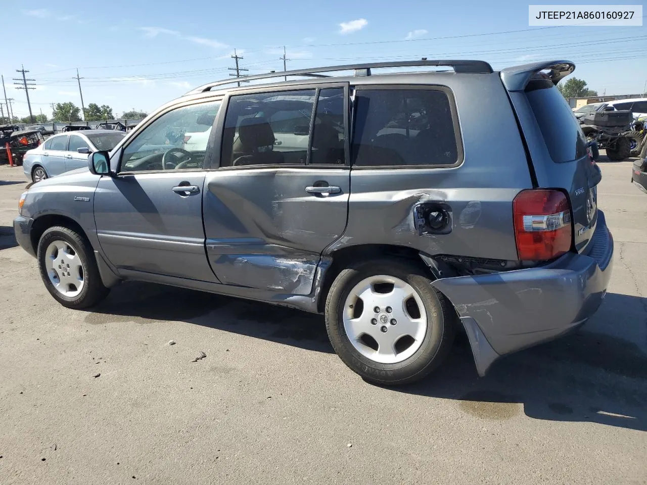 2006 Toyota Highlander Limited VIN: JTEEP21A860160927 Lot: 68139804