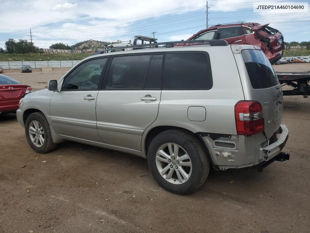 2006 Toyota Highlander Limited VIN: JTEDP21A460104690 Lot: 68319124