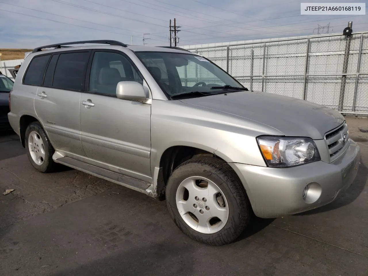 2006 Toyota Highlander Limited VIN: JTEEP21A660168119 Lot: 68490644