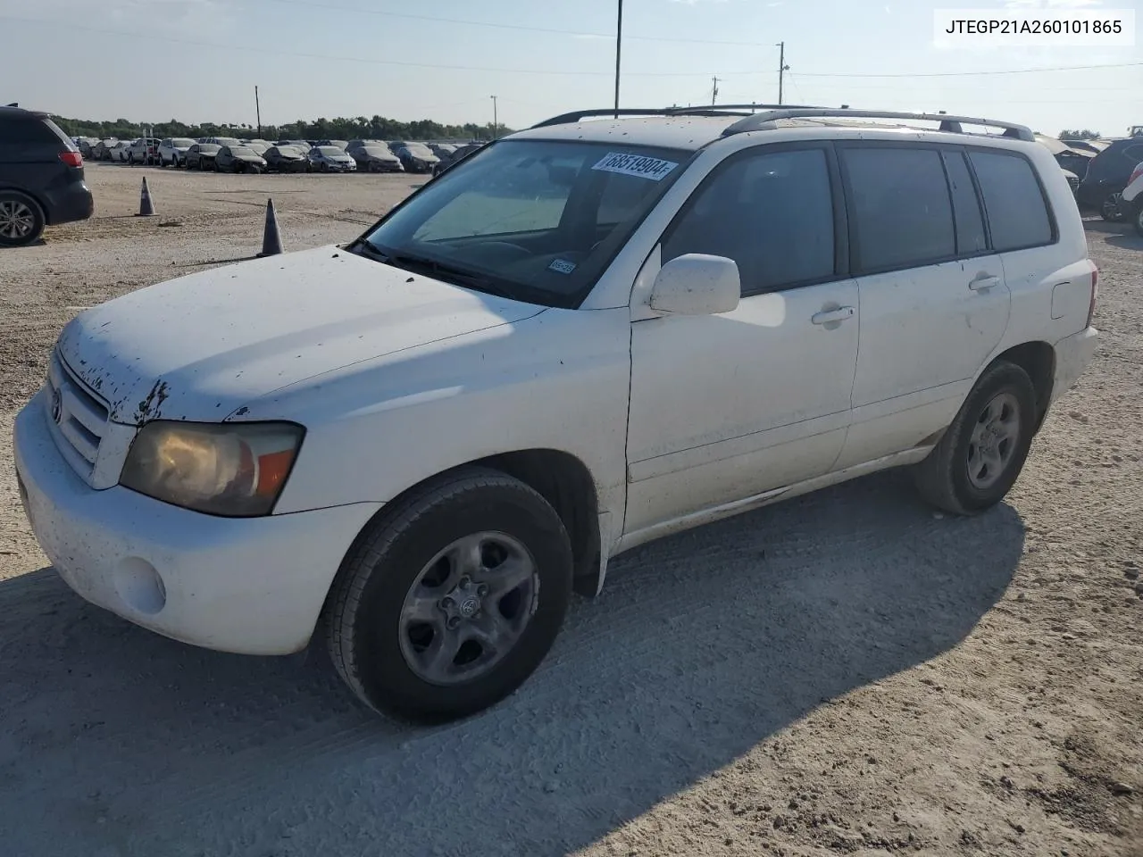 2006 Toyota Highlander Limited VIN: JTEGP21A260101865 Lot: 68519904