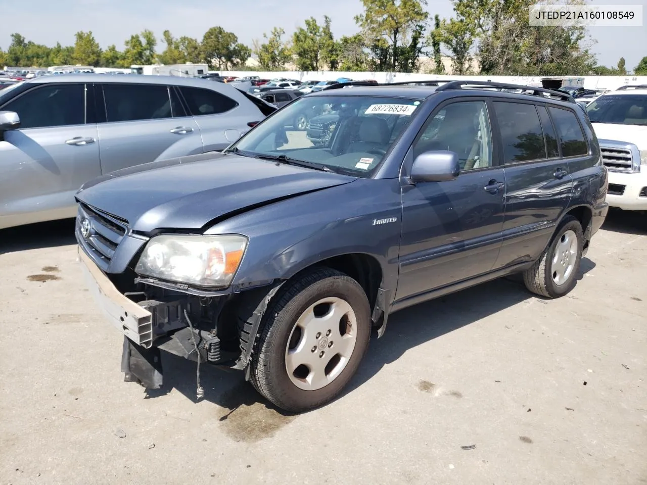 JTEDP21A160108549 2006 Toyota Highlander Limited