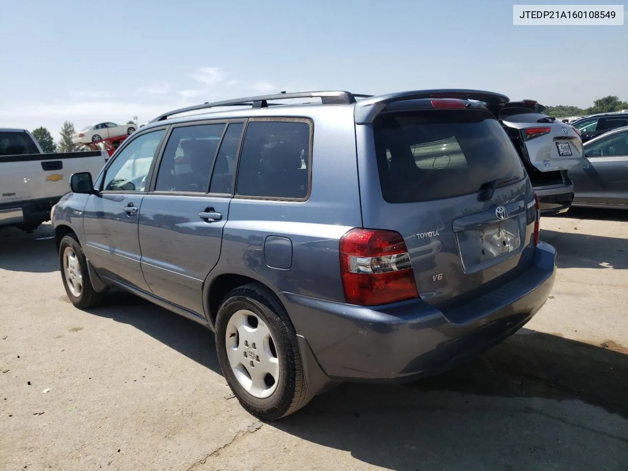 2006 Toyota Highlander Limited VIN: JTEDP21A160108549 Lot: 68726834