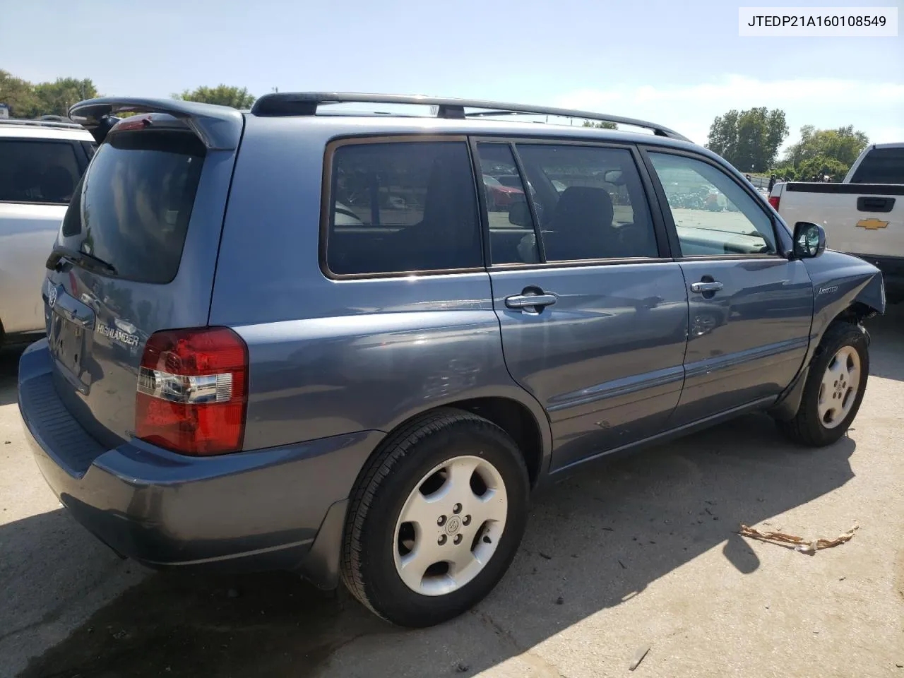 2006 Toyota Highlander Limited VIN: JTEDP21A160108549 Lot: 68726834