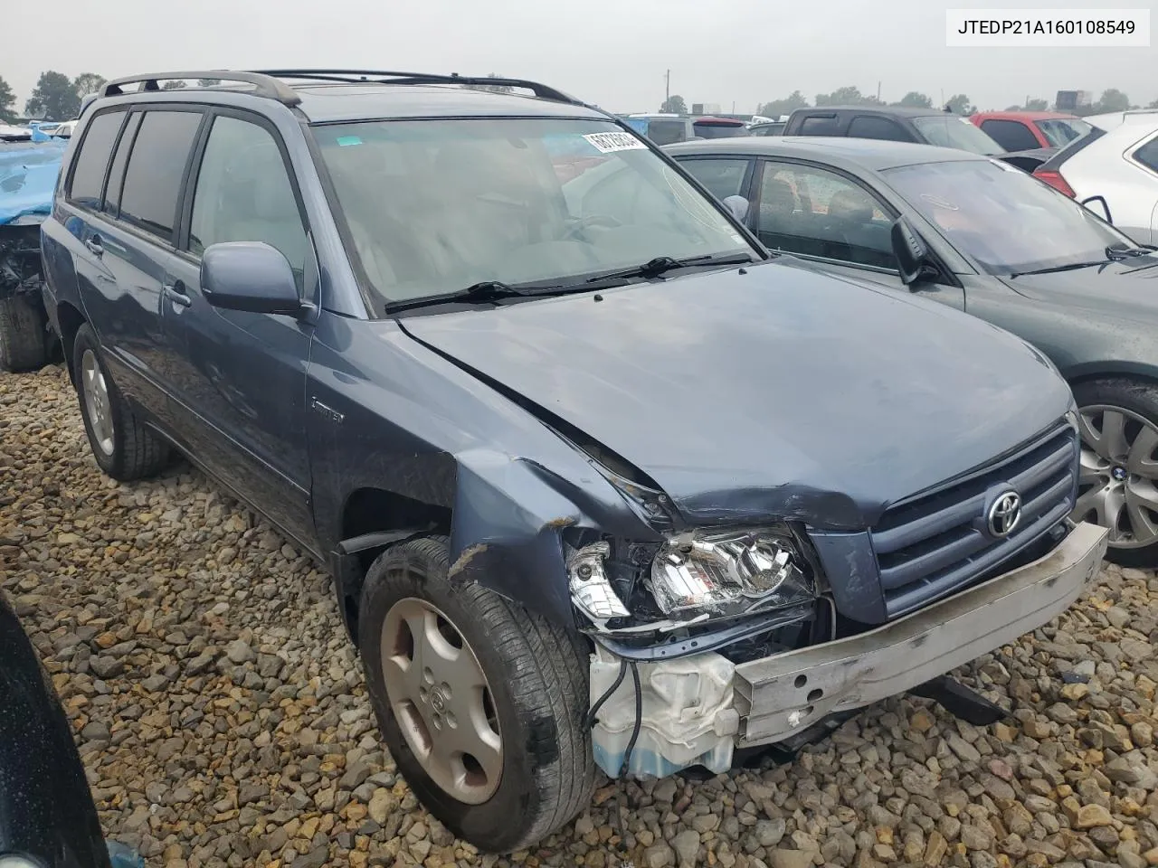 2006 Toyota Highlander Limited VIN: JTEDP21A160108549 Lot: 68726834