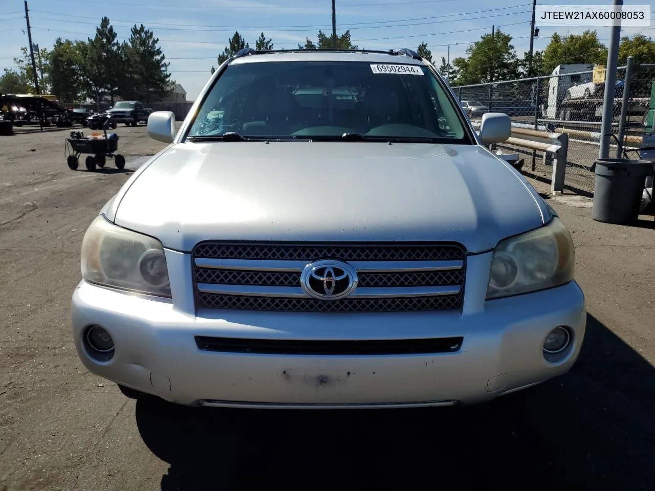 2006 Toyota Highlander Hybrid VIN: JTEEW21AX60008053 Lot: 69502944