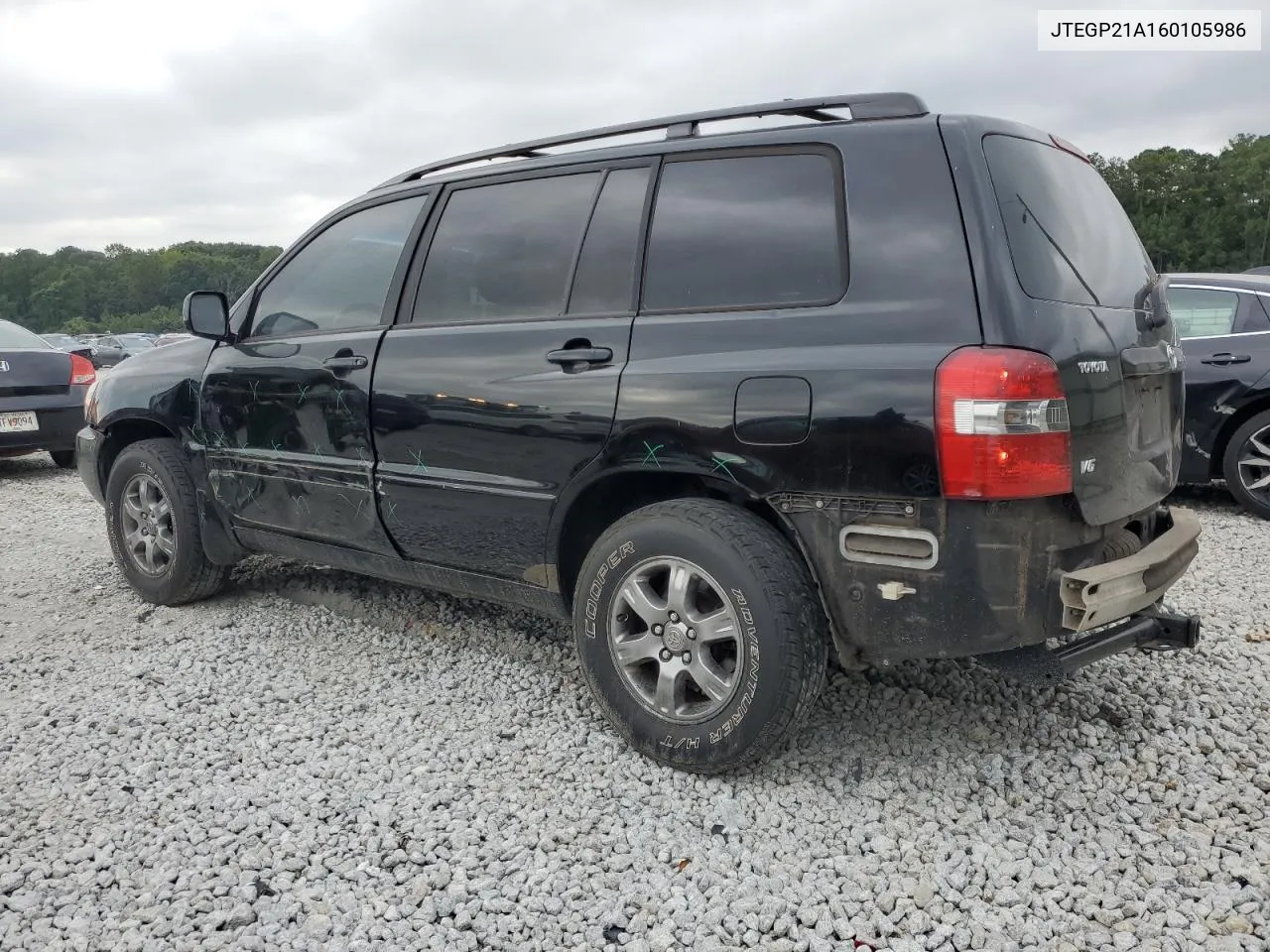 2006 Toyota Highlander Limited VIN: JTEGP21A160105986 Lot: 69938884