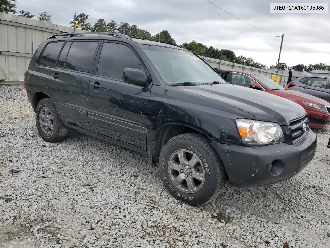 2006 Toyota Highlander Limited VIN: JTEGP21A160105986 Lot: 69938884