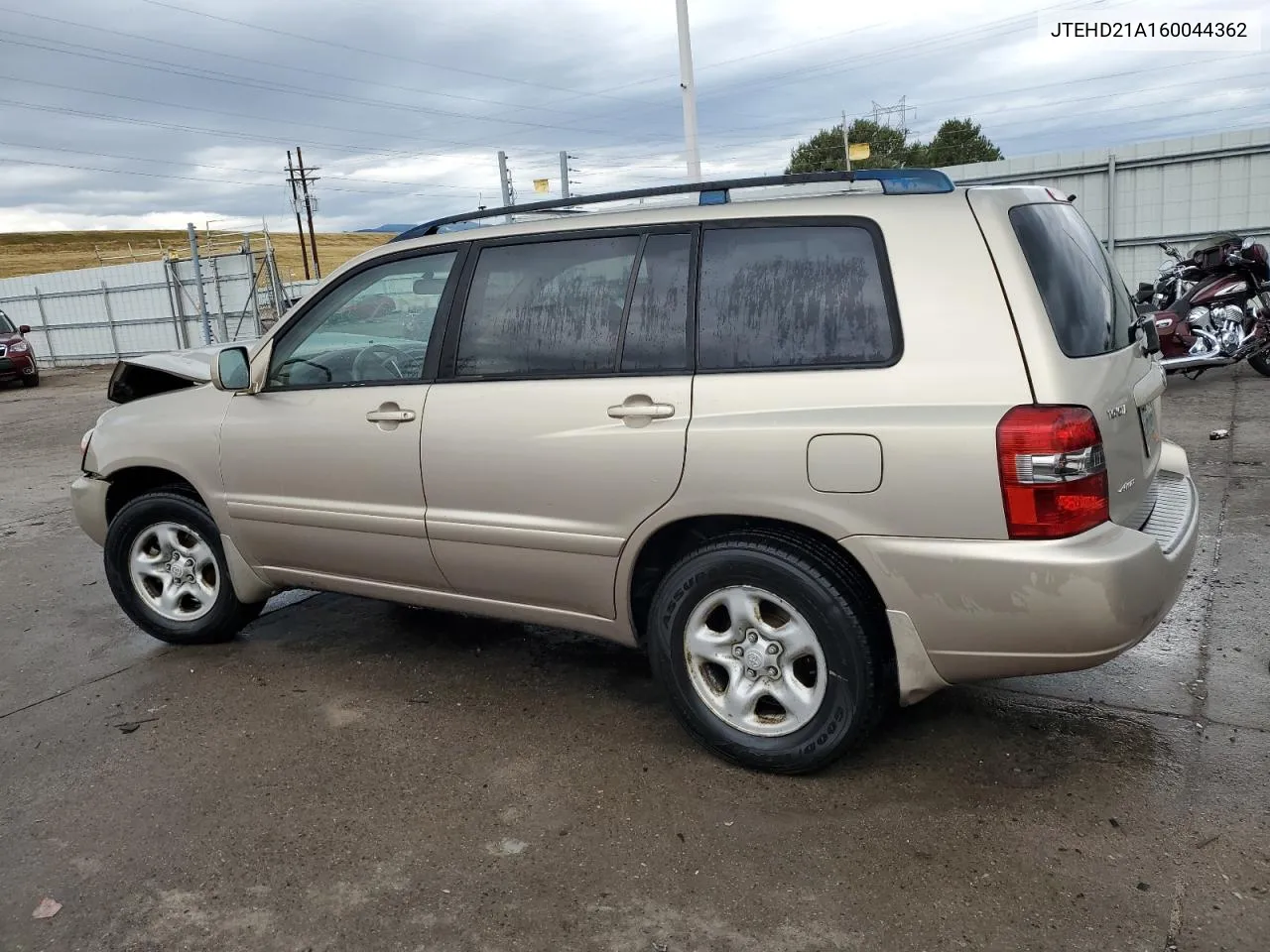 2006 Toyota Highlander VIN: JTEHD21A160044362 Lot: 70334904