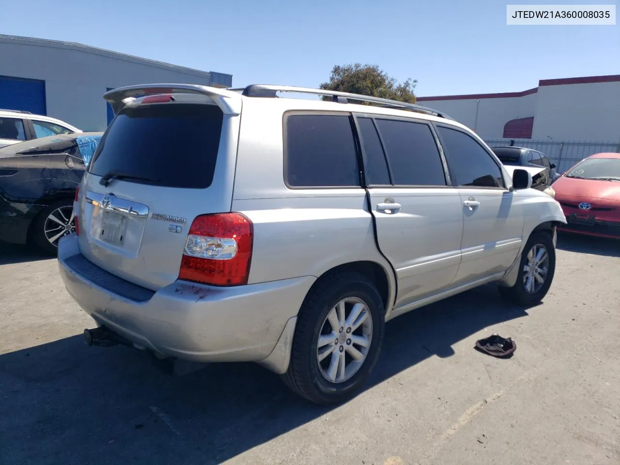 2006 Toyota Highlander Hybrid VIN: JTEDW21A360008035 Lot: 71024624