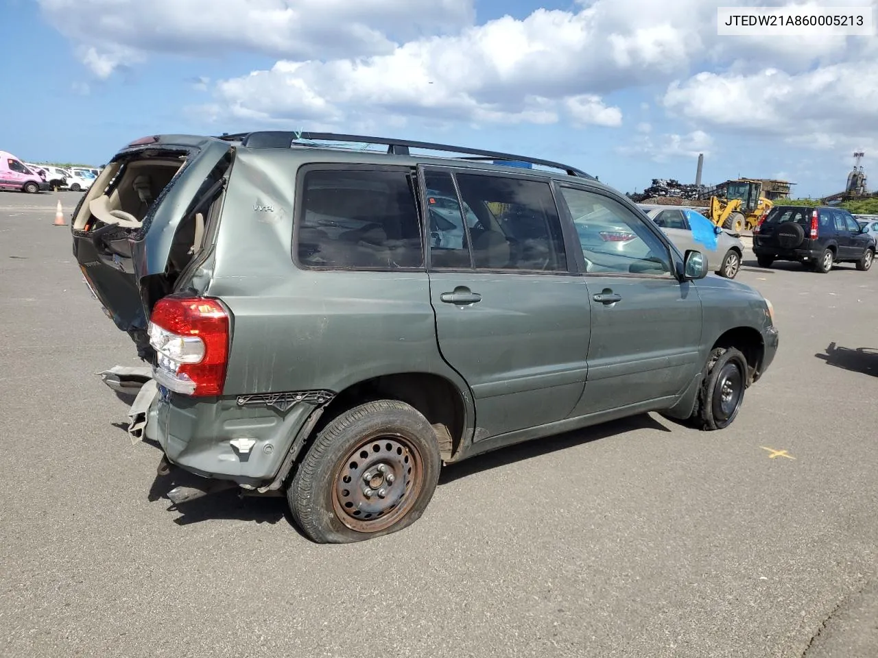 2006 Toyota Highlander Hybrid VIN: JTEDW21A860005213 Lot: 71114964