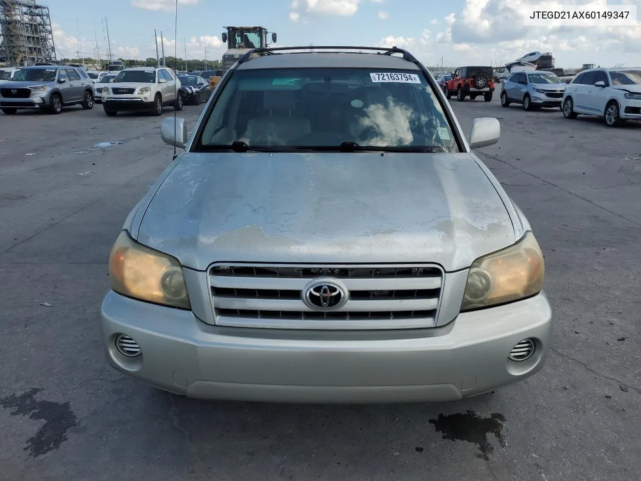 2006 Toyota Highlander VIN: JTEGD21AX60149347 Lot: 72163794