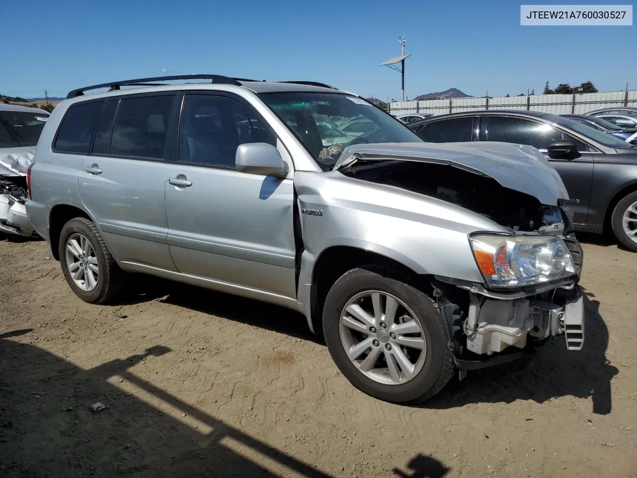 2006 Toyota Highlander Hybrid VIN: JTEEW21A760030527 Lot: 72382124