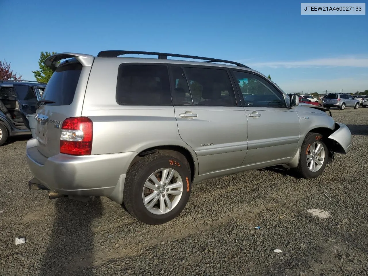 2006 Toyota Highlander Hybrid VIN: JTEEW21A460027133 Lot: 72477874