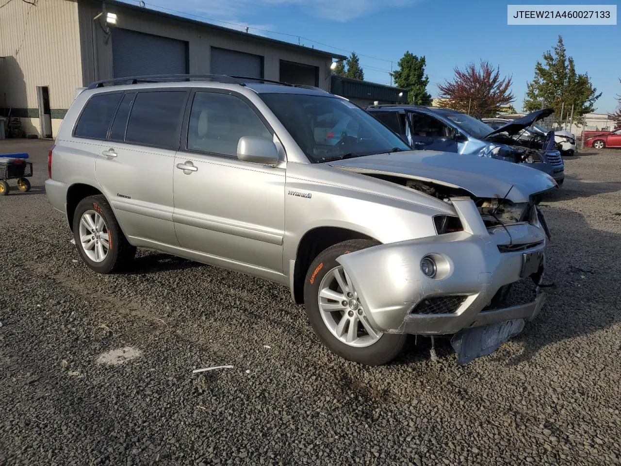 2006 Toyota Highlander Hybrid VIN: JTEEW21A460027133 Lot: 72477874