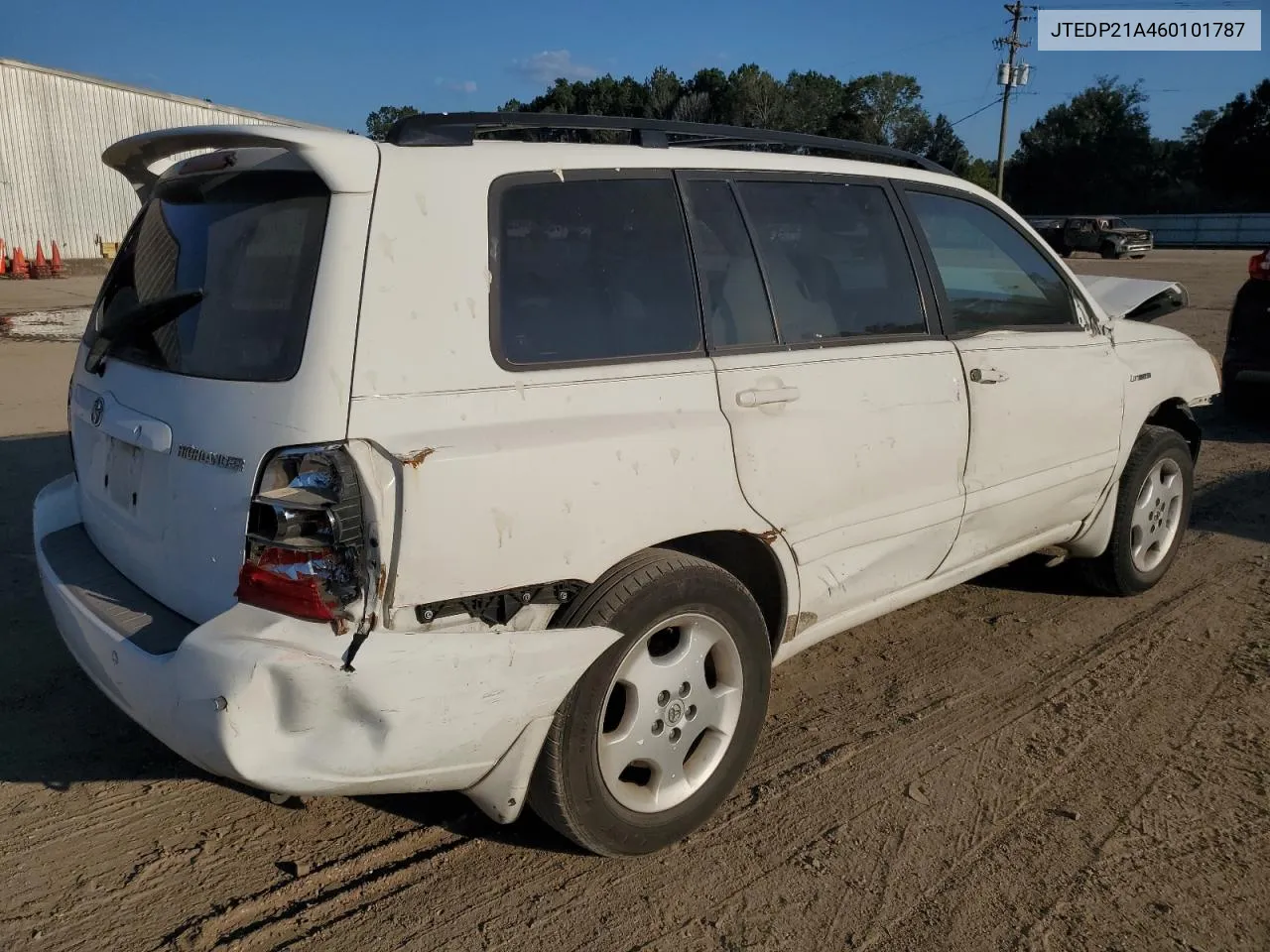 2006 Toyota Highlander Limited VIN: JTEDP21A460101787 Lot: 72569444