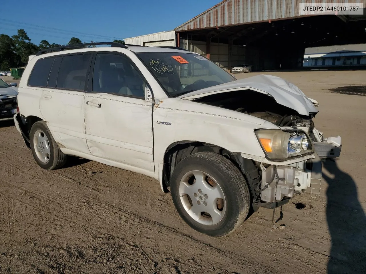 2006 Toyota Highlander Limited VIN: JTEDP21A460101787 Lot: 72569444