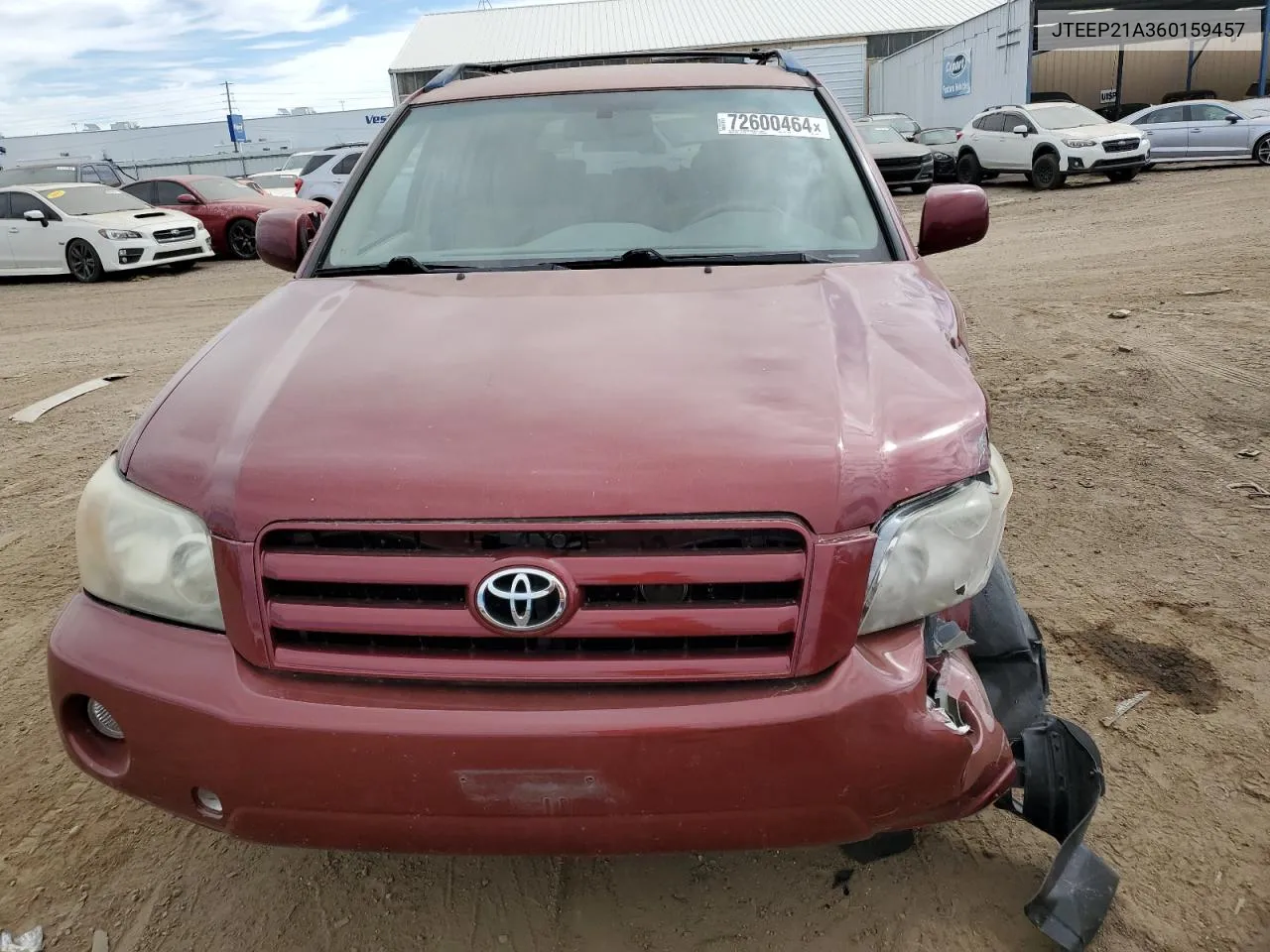 2006 Toyota Highlander Limited VIN: JTEEP21A360159457 Lot: 72600464