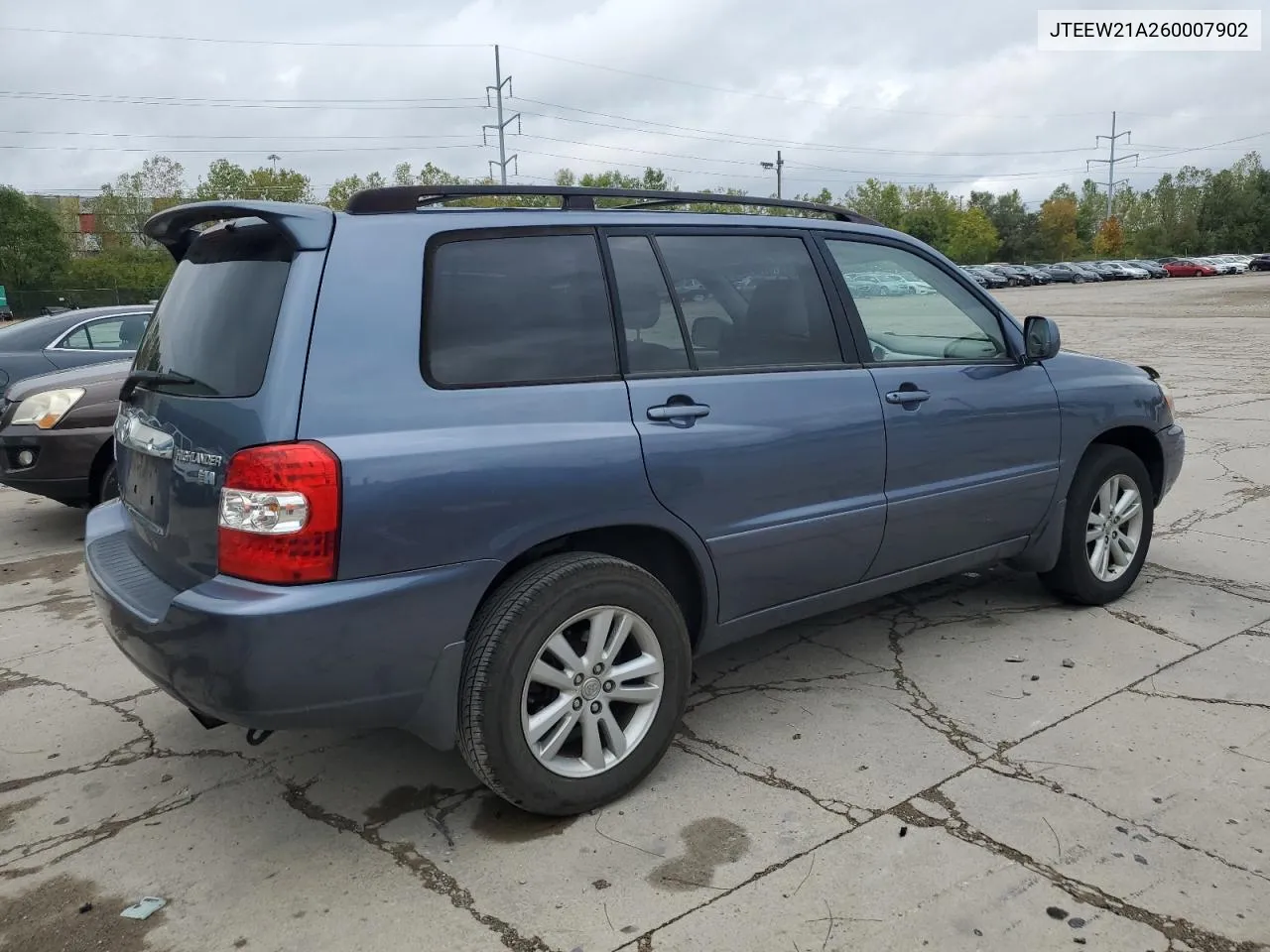 2006 Toyota Highlander Hybrid VIN: JTEEW21A260007902 Lot: 72900204