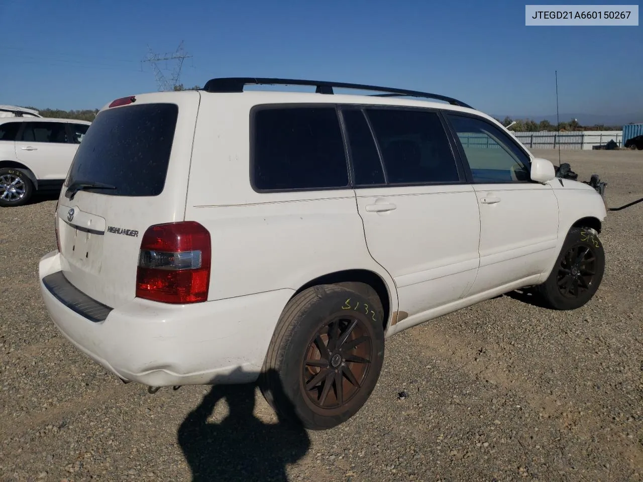 2006 Toyota Highlander VIN: JTEGD21A660150267 Lot: 72967404