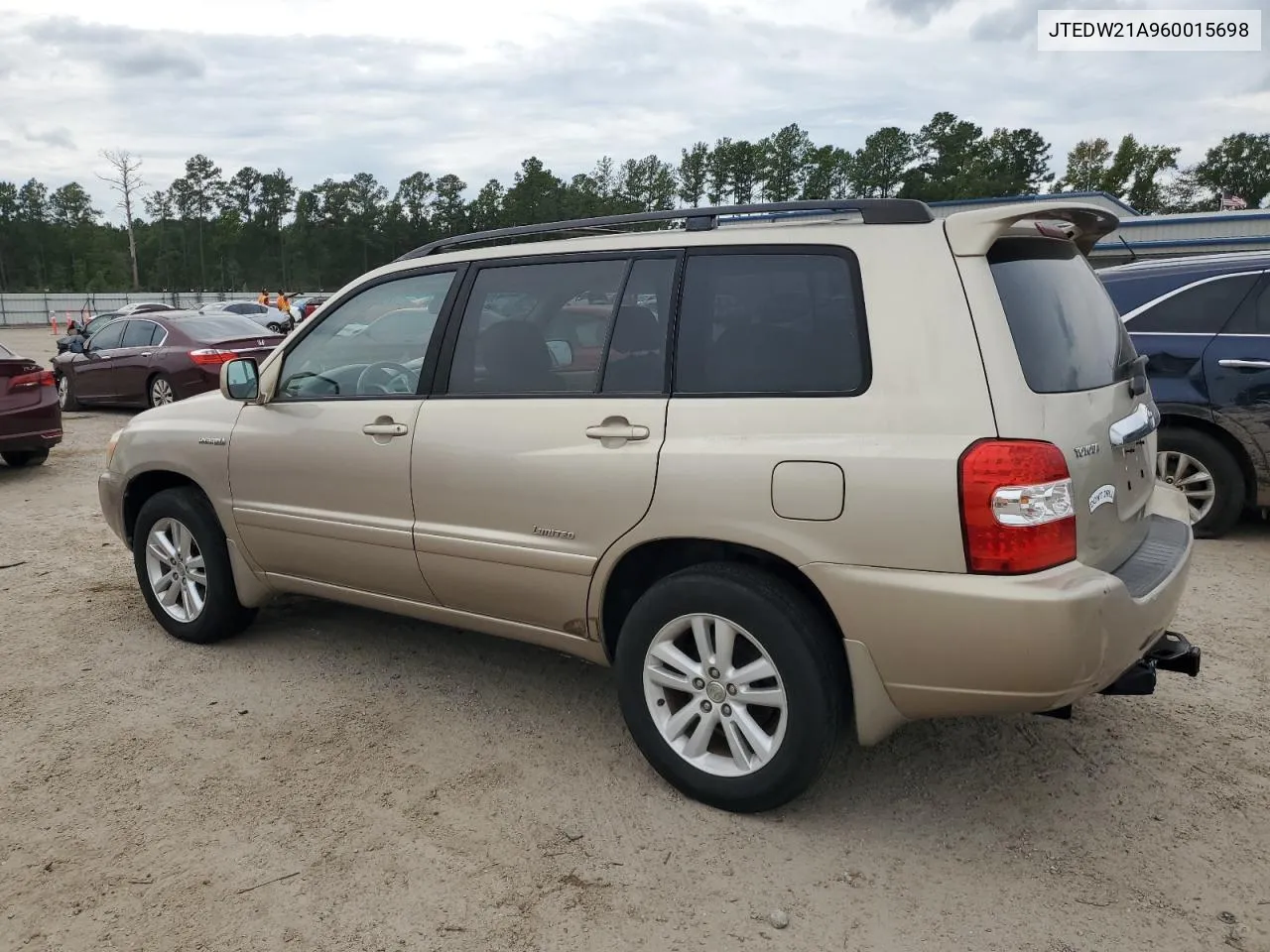 JTEDW21A960015698 2006 Toyota Highlander Hybrid