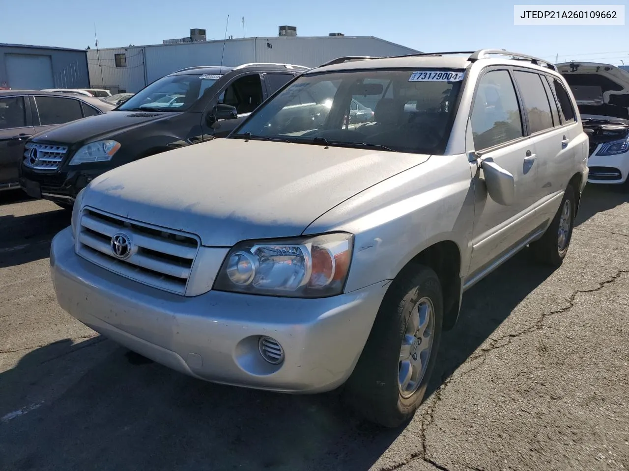 2006 Toyota Highlander Limited VIN: JTEDP21A260109662 Lot: 73179004