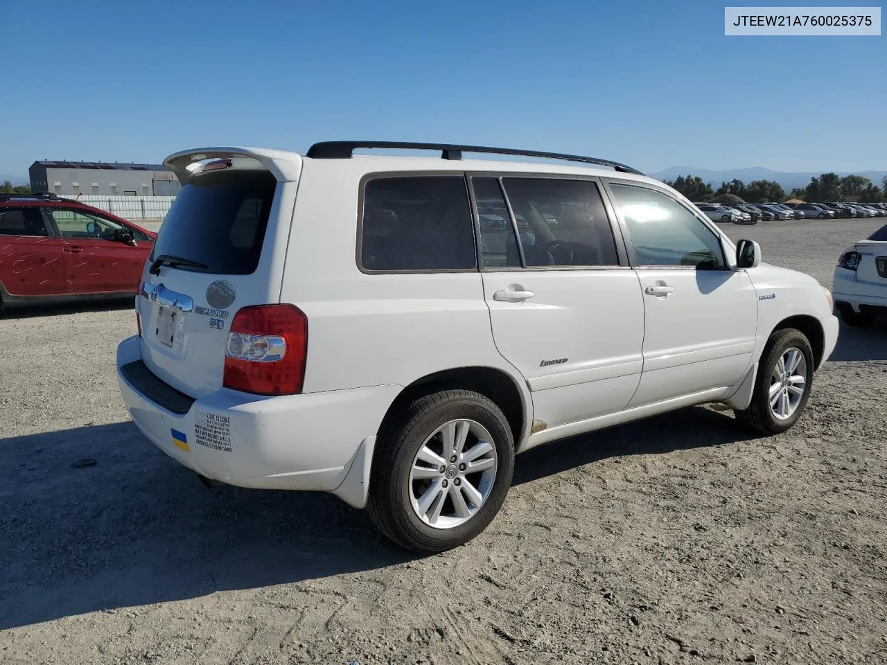 JTEEW21A760025375 2006 Toyota Highlander Hybrid