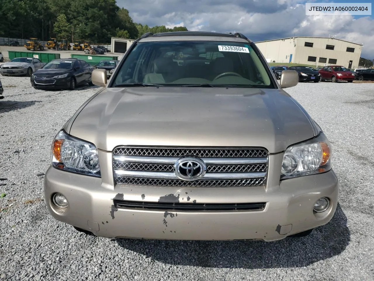 2006 Toyota Highlander Hybrid VIN: JTEDW21A060002404 Lot: 73393604