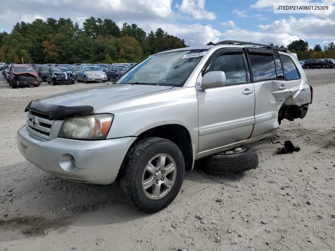 2006 Toyota Highlander Limited VIN: JTEDP21A060125309 Lot: 73840264