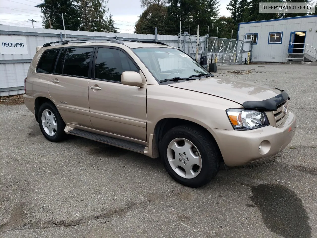 2006 Toyota Highlander Limited VIN: JTEEP21A160176905 Lot: 74046554