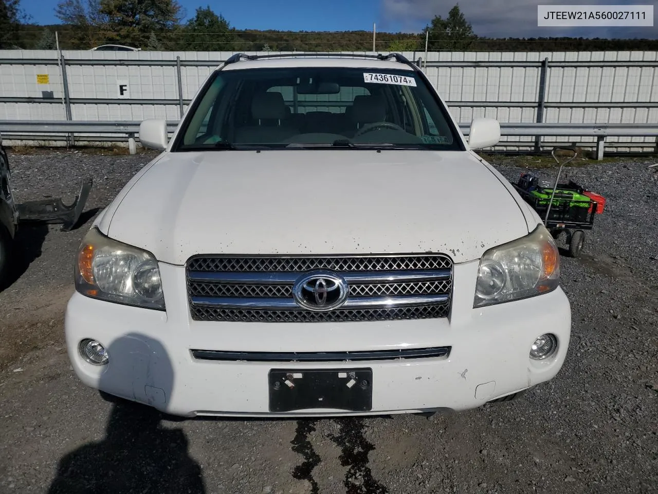 2006 Toyota Highlander Hybrid VIN: JTEEW21A560027111 Lot: 74361074