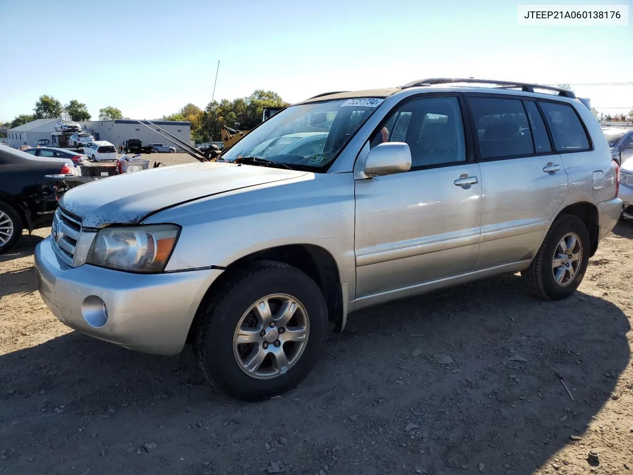 2006 Toyota Highlander Limited VIN: JTEEP21A060138176 Lot: 75351734