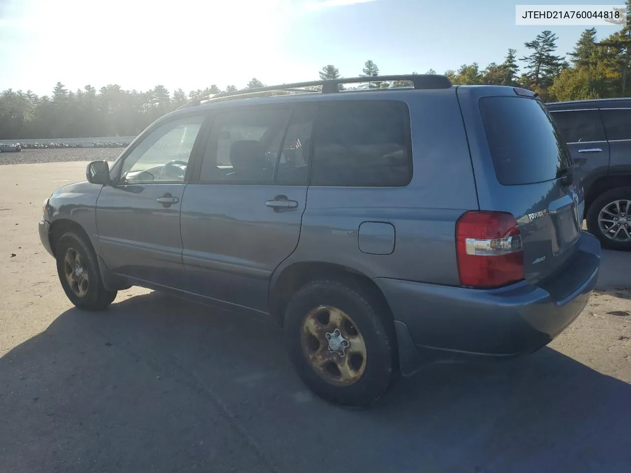 2006 Toyota Highlander VIN: JTEHD21A760044818 Lot: 75413744