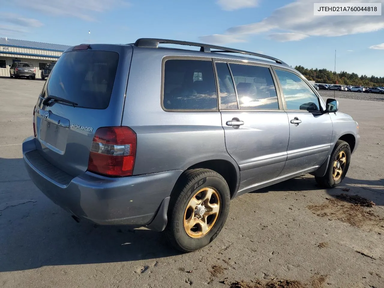 2006 Toyota Highlander VIN: JTEHD21A760044818 Lot: 75413744