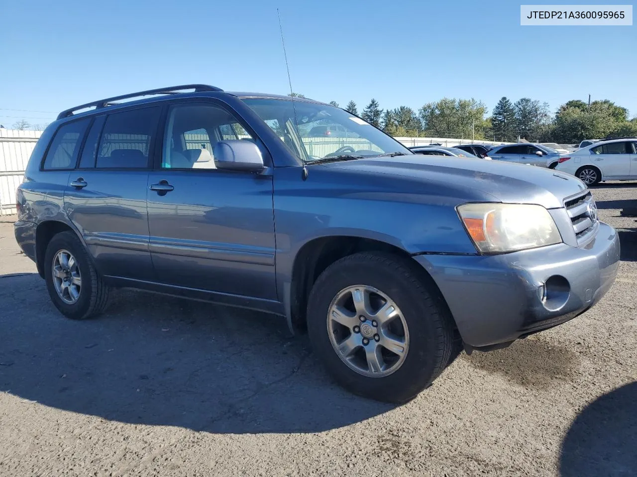 2006 Toyota Highlander Limited VIN: JTEDP21A360095965 Lot: 75566744