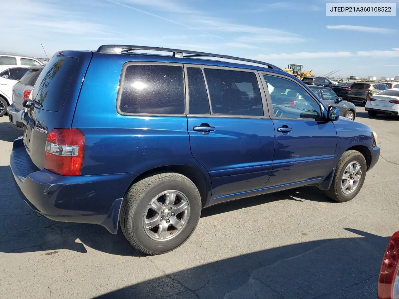 2006 Toyota Highlander Limited VIN: JTEDP21A360108522 Lot: 75757134