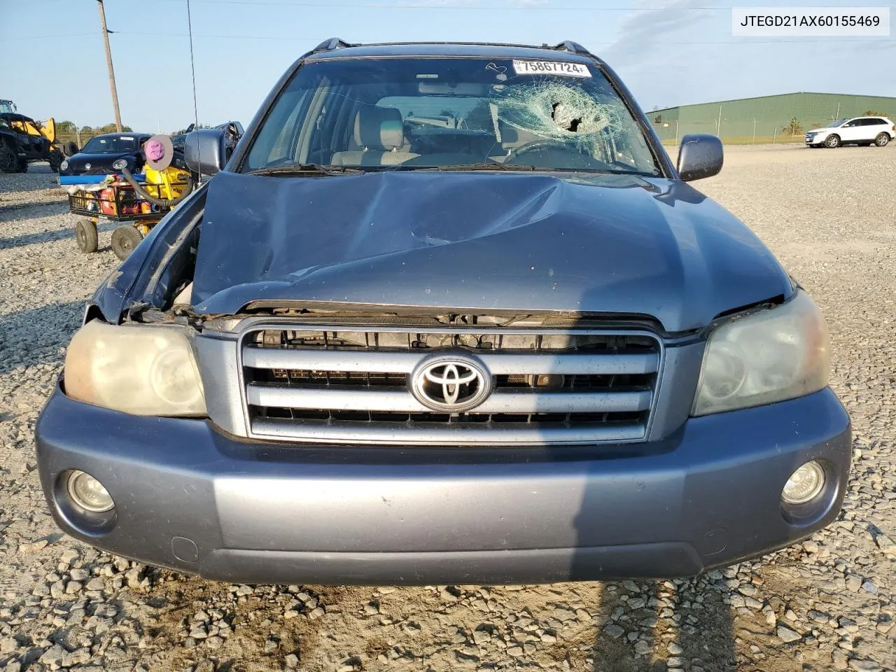 2006 Toyota Highlander VIN: JTEGD21AX60155469 Lot: 75867724