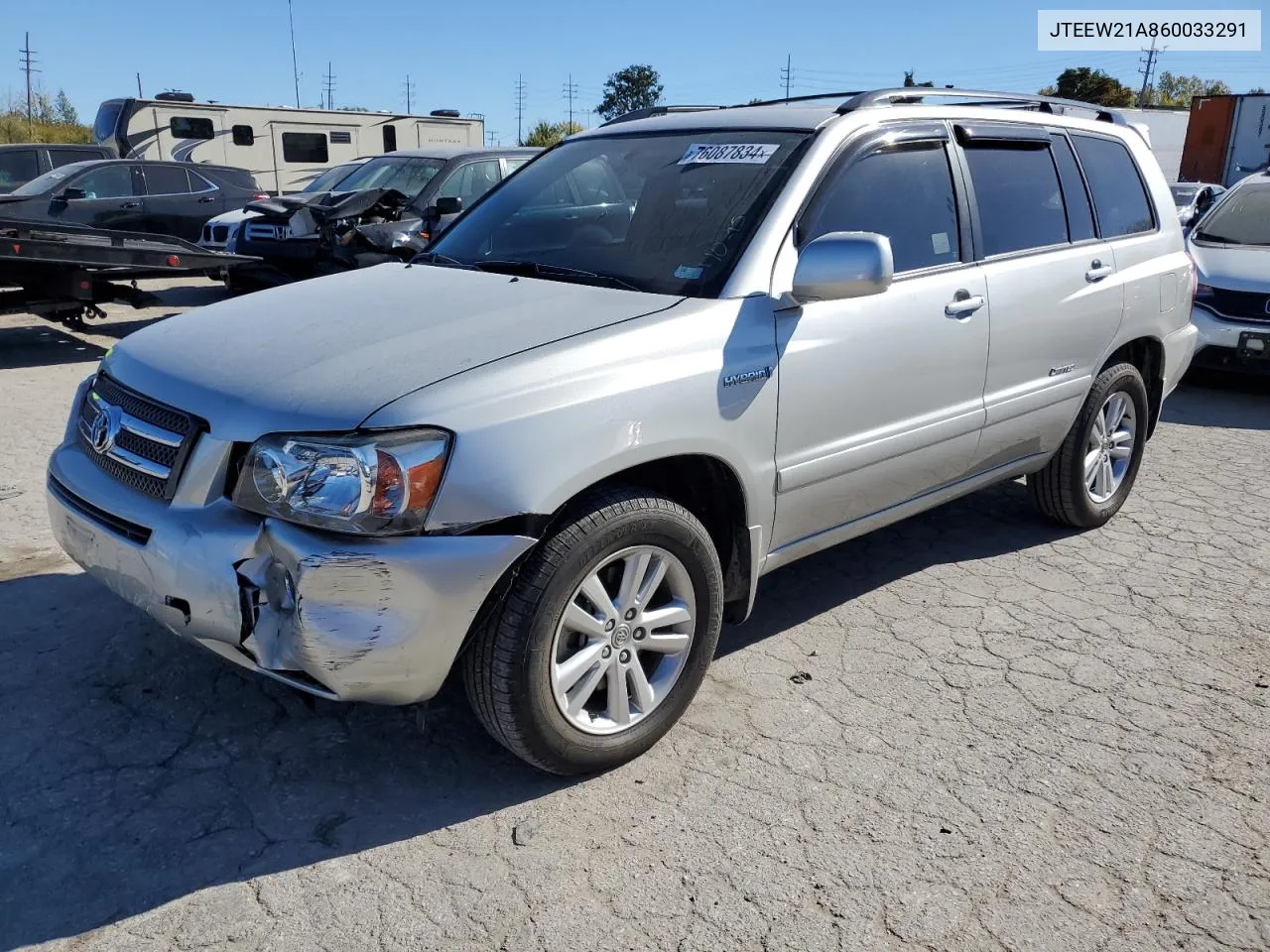 2006 Toyota Highlander Hybrid VIN: JTEEW21A860033291 Lot: 76087834