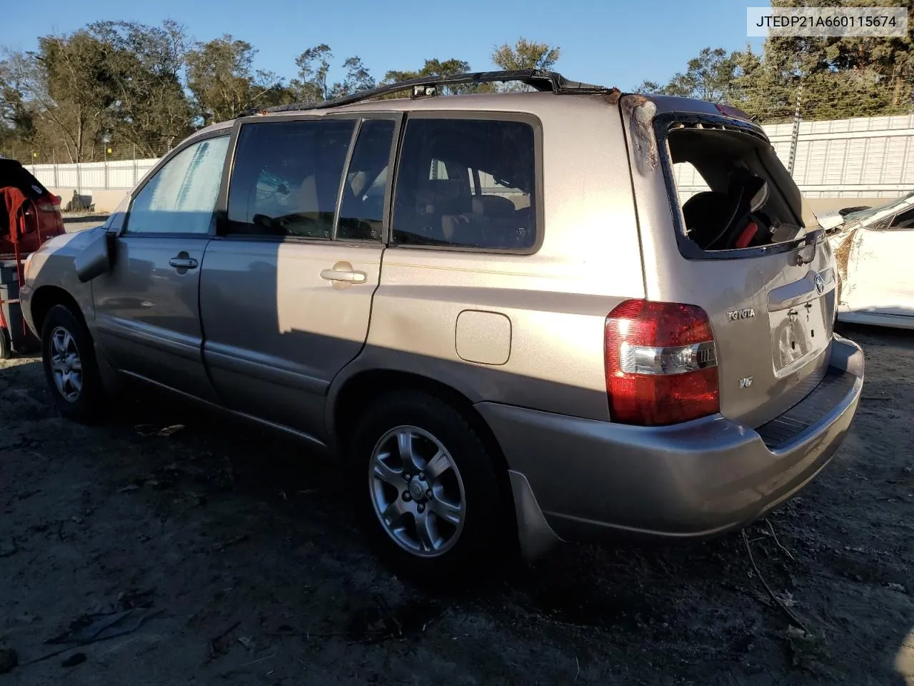 2006 Toyota Highlander Limited VIN: JTEDP21A660115674 Lot: 76564874