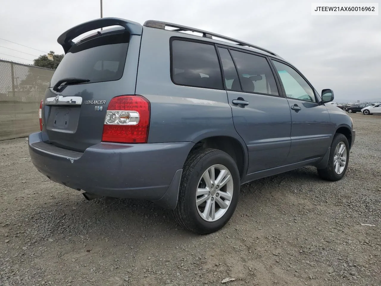 2006 Toyota Highlander Hybrid VIN: JTEEW21AX60016962 Lot: 76718364