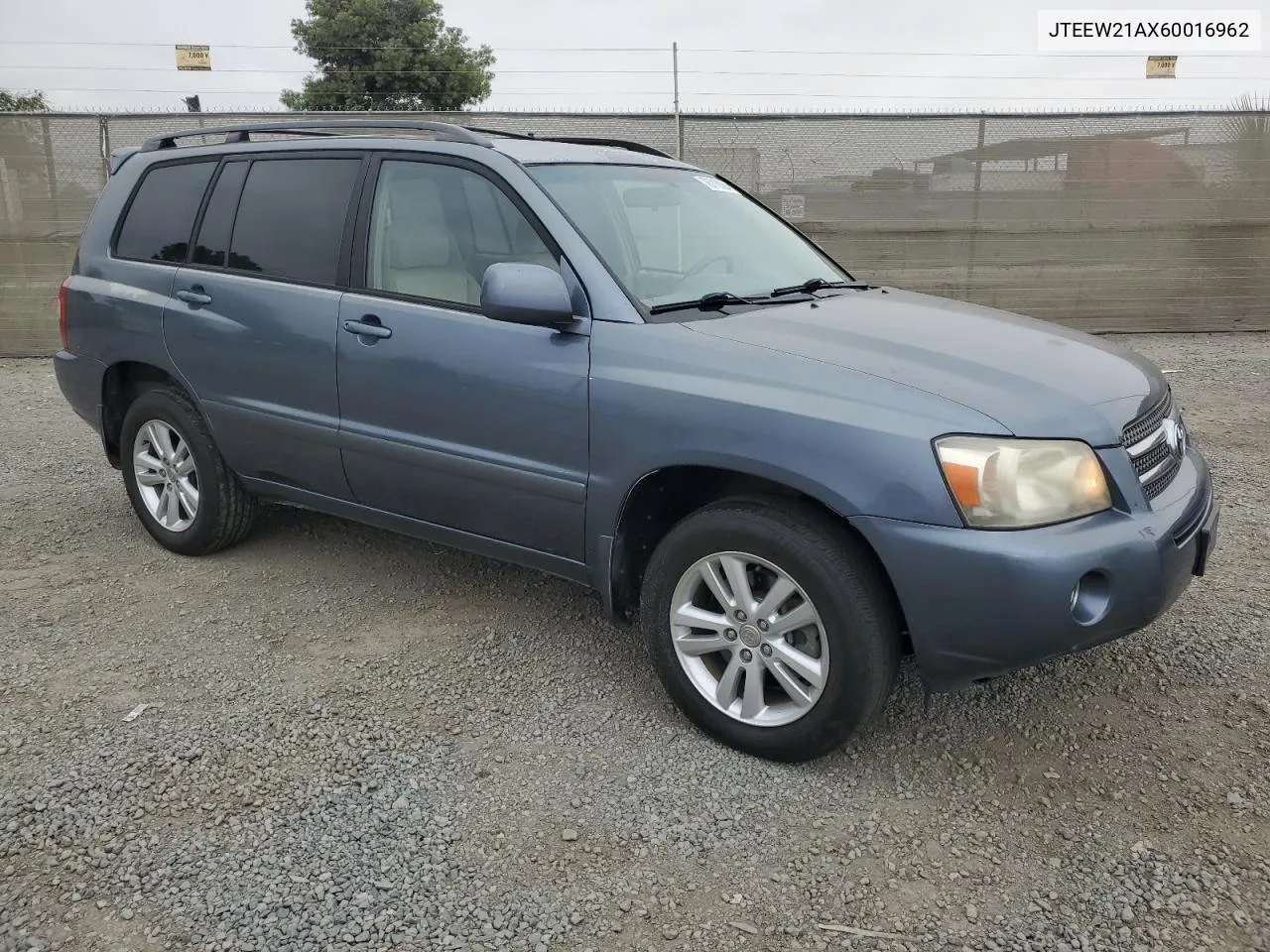 2006 Toyota Highlander Hybrid VIN: JTEEW21AX60016962 Lot: 76718364