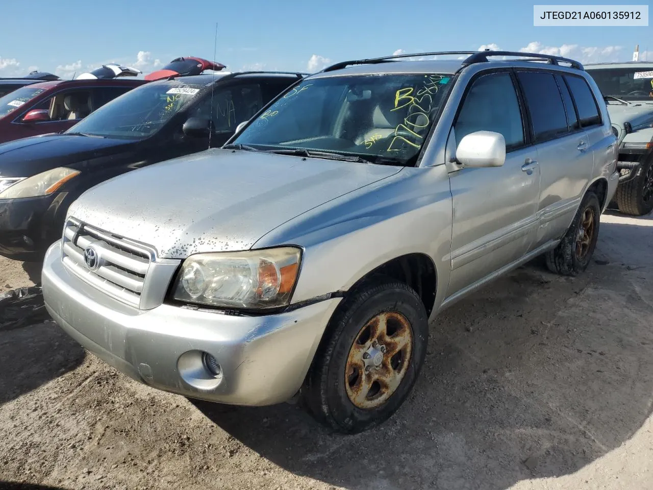 2006 Toyota Highlander VIN: JTEGD21A060135912 Lot: 77023884