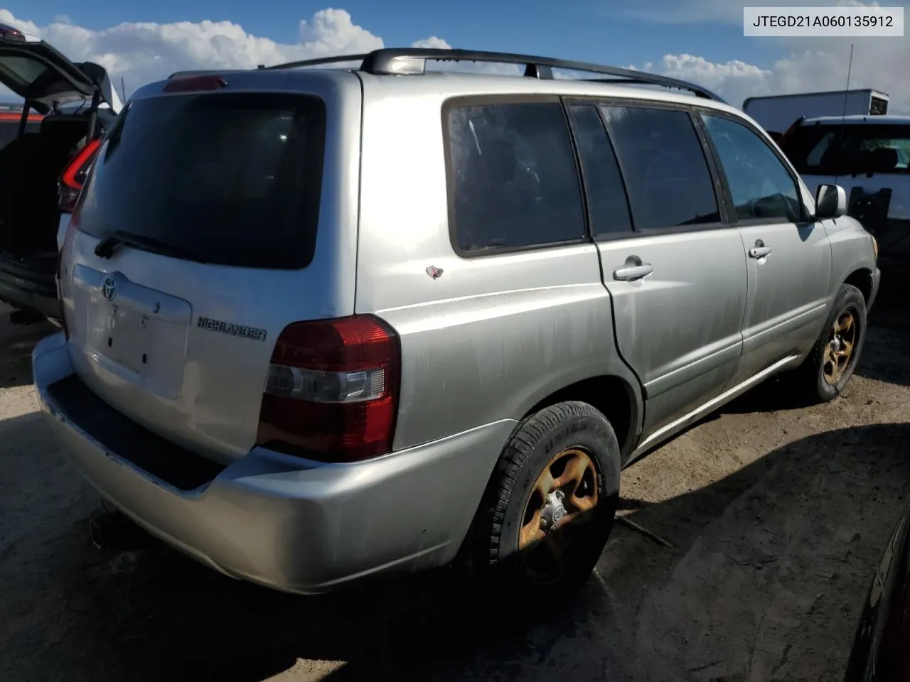 2006 Toyota Highlander VIN: JTEGD21A060135912 Lot: 77023884