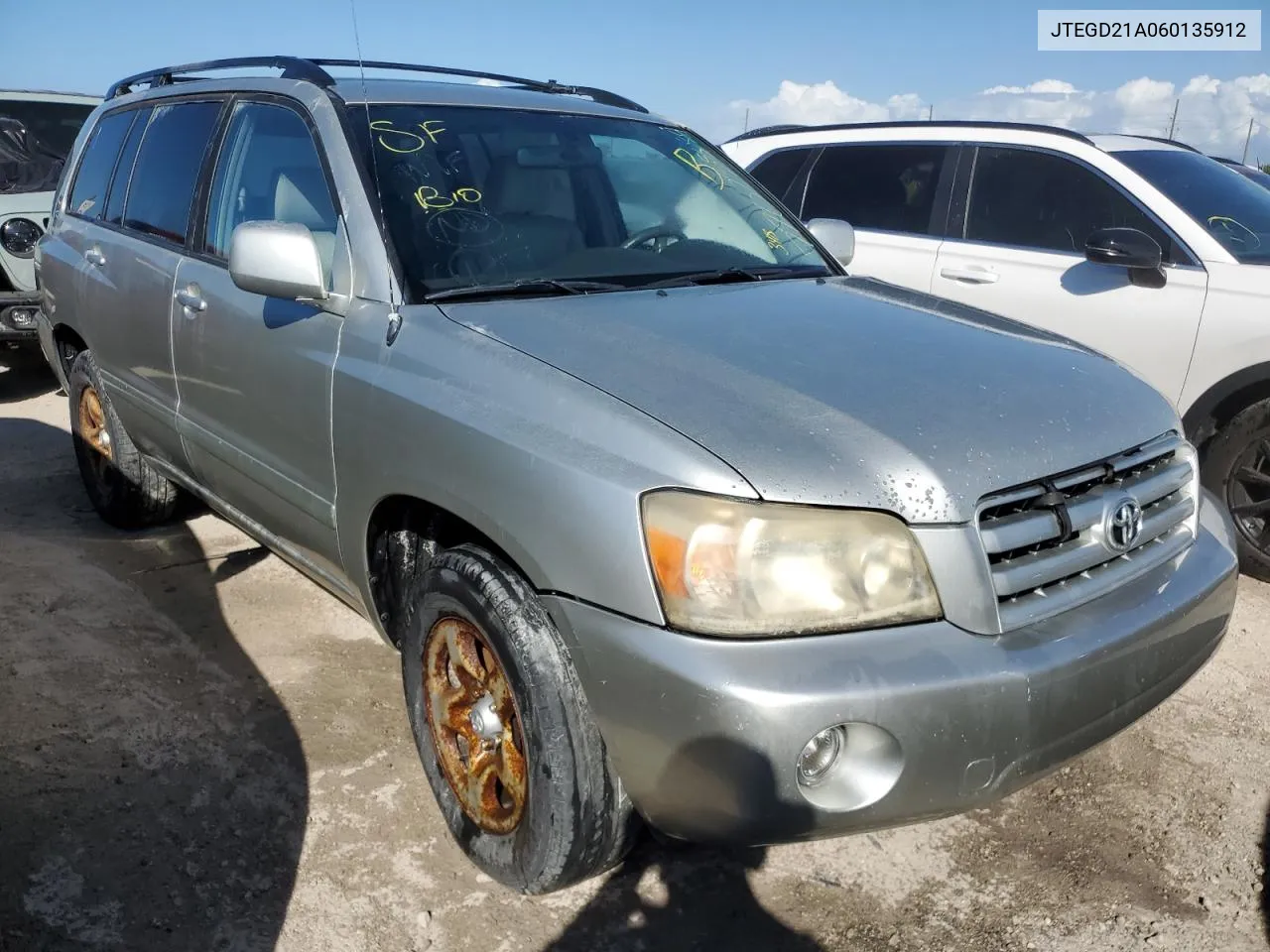 2006 Toyota Highlander VIN: JTEGD21A060135912 Lot: 77023884