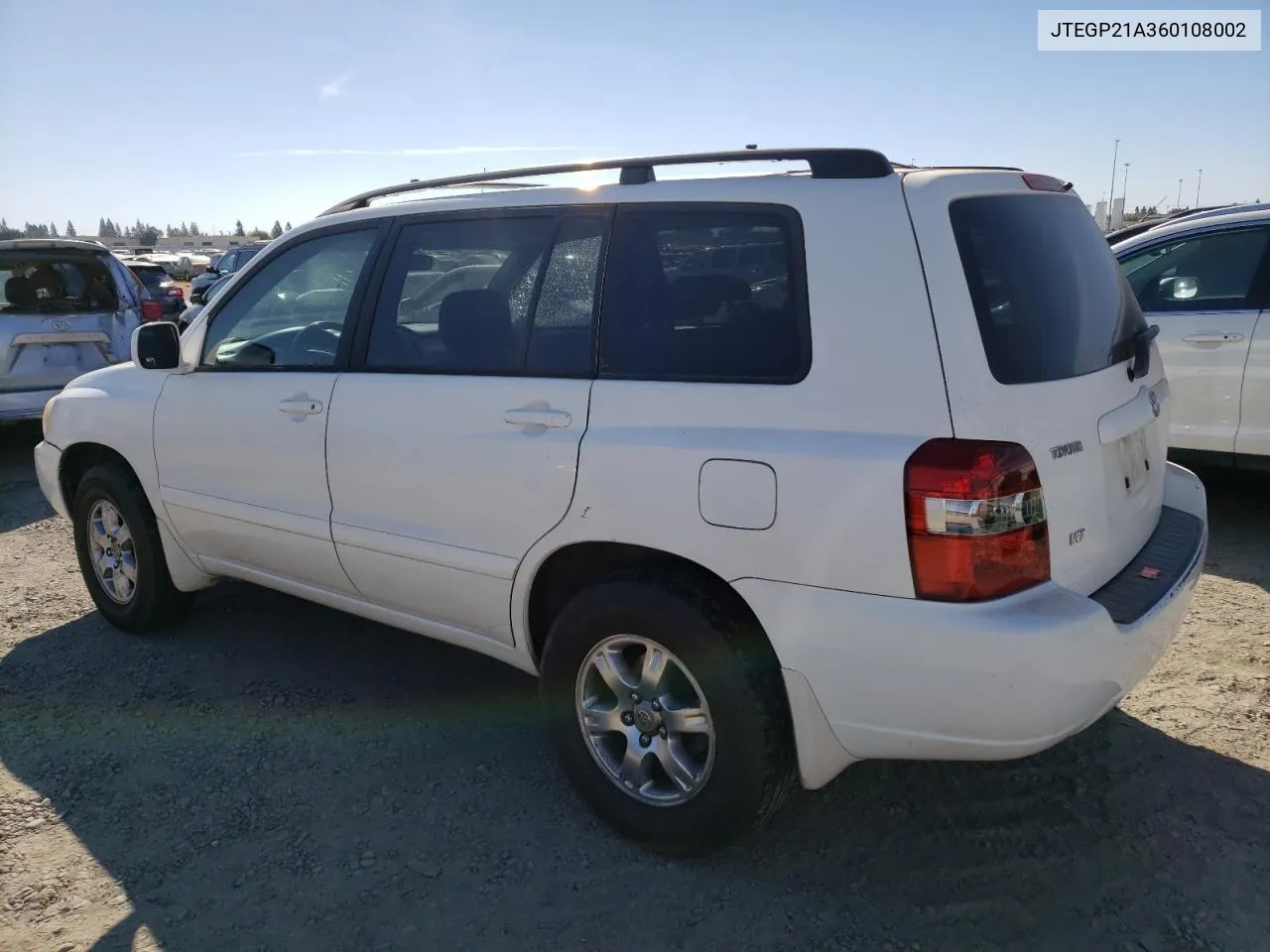 2006 Toyota Highlander Limited VIN: JTEGP21A360108002 Lot: 77125714