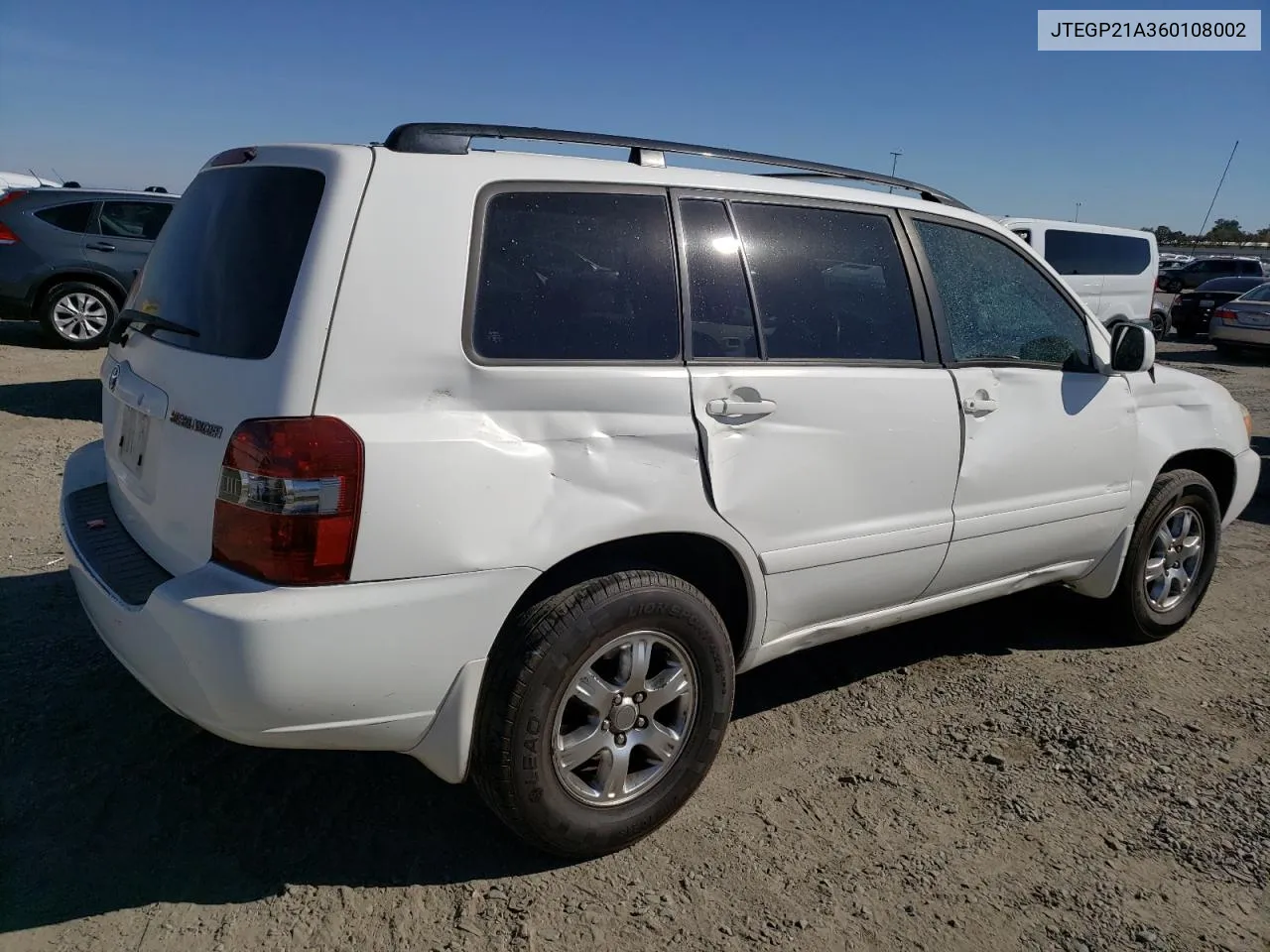 2006 Toyota Highlander Limited VIN: JTEGP21A360108002 Lot: 77125714