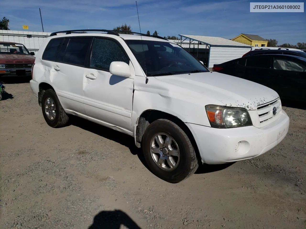 2006 Toyota Highlander Limited VIN: JTEGP21A360108002 Lot: 77125714