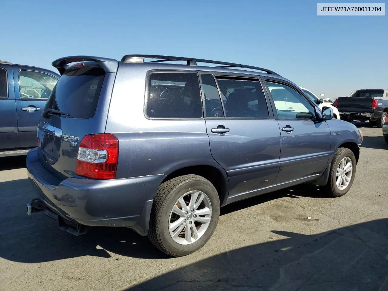 2006 Toyota Highlander Hybrid VIN: JTEEW21A760011704 Lot: 77214954