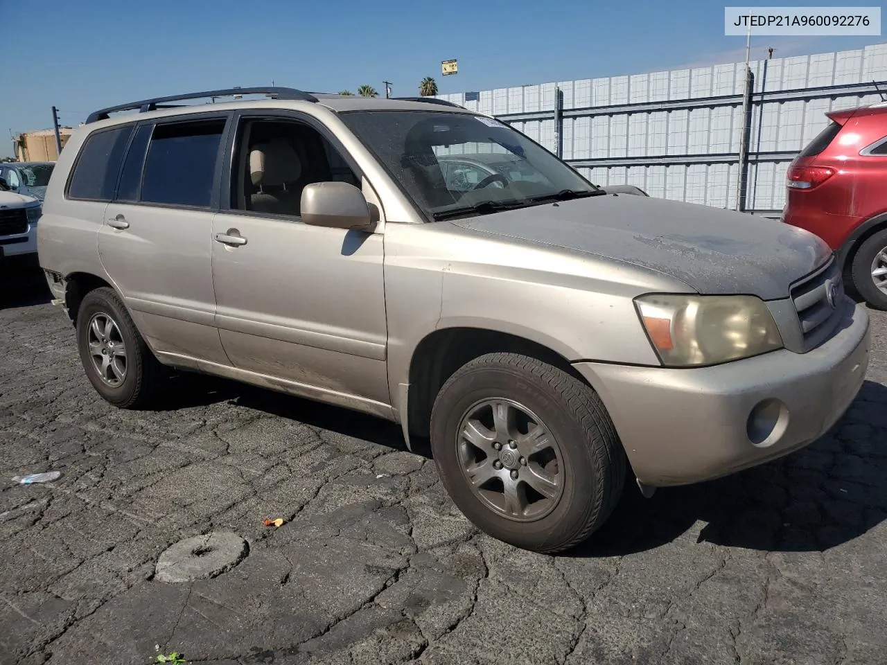 2006 Toyota Highlander Limited VIN: JTEDP21A960092276 Lot: 77438524